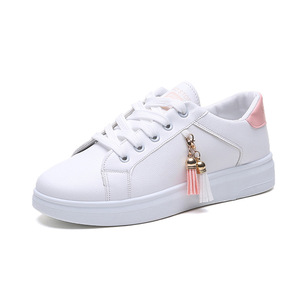 Sneakers Casual da Donna <span class=keywords><strong>Bianche</strong></span> Stile Coreano Estive con Lacci e Suola Piatta in Mesh - Product Image 5