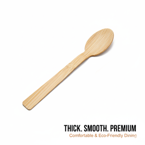 طقم أدوات مائدة ياباني بسيط من الخيزران للاستخدام مرة واحدة يشمل سكين وشوكة وملعقة لخدمة الوجبات الجاهزة الراقية - Product Image 3