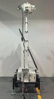 Caméra de sécurité mobile étanche IP65, surveillance solaire, remorque de surveillance CCTV solaire pour chantier