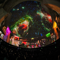 5M Diamètre 3D Immersive Plein Dôme Projection Vidéo Planétarium Dôme Couverture Écran 360 Degrés Cinéma Tente Dôme Théâtre Projecteur