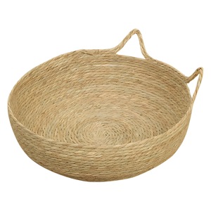 Handmade Woven Rattan Cat Bed Round With Cushion For Cat All Season Cooling Pet Bed - Product Image 3