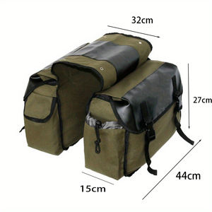 Trois couleurs améliorées fixe Pillion vélo toile porte-bagages selle sac de rangement pour l'équitation en montagne et le cyclisme <span class=keywords><strong>moto</strong></span> Touring - Product Image 2