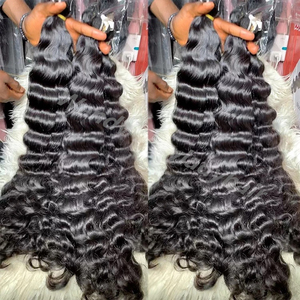 Wendy Raw Cambodian Natural Wavy Hair Bundles Wholesale Human Hair 4*4 13*4 HD Closure and Frontal Vietnamese Hair Extensions - Product Image 2