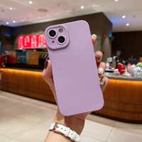 Coque de téléphone portable antichoc en TPU souple mat, personnalisable avec logo, couleur tendance, pour iPhone 15/14/11 Pro Max/Plus 13/12 Mini XR XS