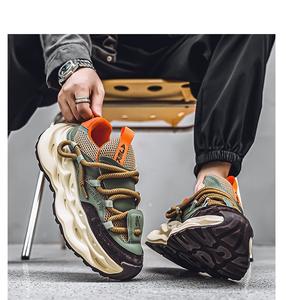 Zapatos Daddy con parte superior de malla transpirable - versátiles, con suela gruesa, que aumentan la altura, modernos, a la moda, deportivos, casuales. - Product Image 3