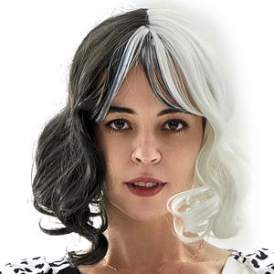 Baige, disfraz de <span class=keywords><strong>payaso</strong></span> para <span class=keywords><strong>mujer</strong></span>, fiesta de Carnaval de Halloween, vestido a cuadros blanco y negro - Product Image 6