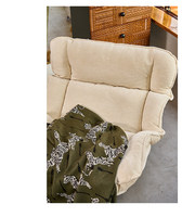 Fauteuil à bascule pliable et réglable, chaise longue individuelle épaissie pour la maison, le balcon et la pause déjeuner