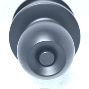 Cerradura de Puerta con Perilla Esférica/Cilíndrica, Modelo 587 Negro, Antirrobo, para Inmobiliarias, con Botón, Resistente al Agua, Personalizable OEM/ODM - Product Image 4