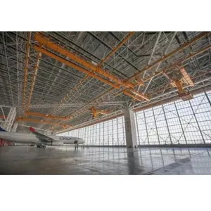 Melhor preço, estrutura espacial de metal pré-fabricada, hangar de aeronaves, oficina de manutenção de aeronaves