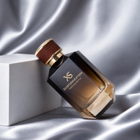 Flacon de parfum de luxe vintage en verre dégradé marron 100ml/50ml avec pompe et capuchon doré, logo personnalisé, commande en gros, emballage cosmétique