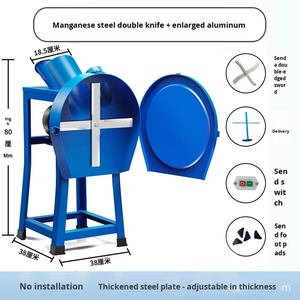 Mesin pengolahan umpan listrik, untuk hewan kecil babi rumah tangga penggiling rumput ayam - Product Image 5