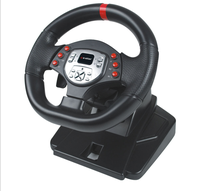 Volant de jeu avec pédales, rotation à 180 degrés, vibration, USB, compatible PC, PS3, PS2, Driving Force