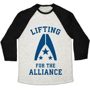 Camiseta de béisbol unisex Tri-Blend de Lifting for the Alliance - Product Image 2