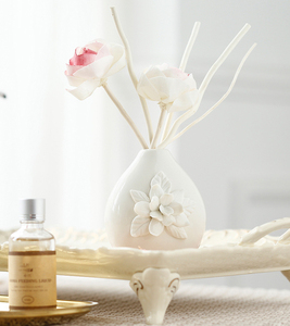 WELLNESS penyegar udara ruangan Toilet rumah <span class=keywords><strong>Diffuser</strong></span> penyebar buluh keramik wangi rumah dekoratif hadiah rumah parfum terbaik - Product Image 6