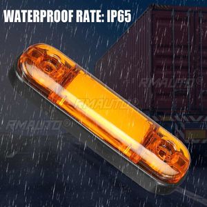 10pcs 12V 24V LED Side <b>Marker</b> Lights Trailer Lights Warning Tail Light Signal Brake Lamps for Truck Car Lorry Bus Caravan - Product Image 4
