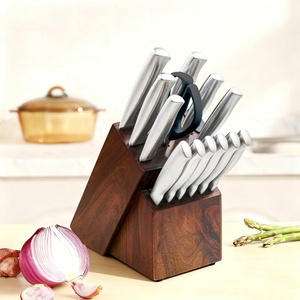 <span class=keywords><strong>Set</strong></span> di 15 <span class=keywords><strong>Coltelli</strong></span> da Cucina Multiuso Eleganti con Forbici Affilate, Supporto per <span class=keywords><strong>Coltelli</strong></span> da Chef e Affilacoltelli per Hotel e Ristoranti - Product Image 5
