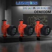 Pompa Sirkulator Pemanas 180mm Koneksi G1 G2 Pompa Air Panas Inline untuk Aplikasi Retrofit LXP32-60-180