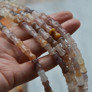 ลูกปัดไม้ไผ่หินธรรมชาติหลากสีสำหรับทำสร้อยข้อมือ 35 ชิ้นต่อเส้น แหล่งกำเนิดจินหัว ฤดูร้อน 2024 - Product Image 4