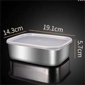 Nhỏ gọn 304 thép không gỉ Hộp đựng thức ăn leakproof Silicone con dấu cho văn phòng/Hoàng Gia Tủ lạnh sử dụng cá trái cây bữa ăn chuẩn bị nhà bếp - Product Image 5