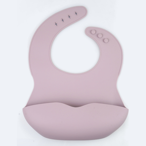 BPA-Free <strong>Custom</strong> Printed Soft Silicone Baby <strong>Bibs</strong> Multi-Color Anti-Bacterial Washable Easy Clean Waterproof Button Closure - Product Image 4