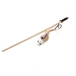 New Wooden Stick Cat Teaser Wand - <b>Mouse</b> Interactive Rod <b>Toy</b> with Pumpkin Charm - Product Image 6
