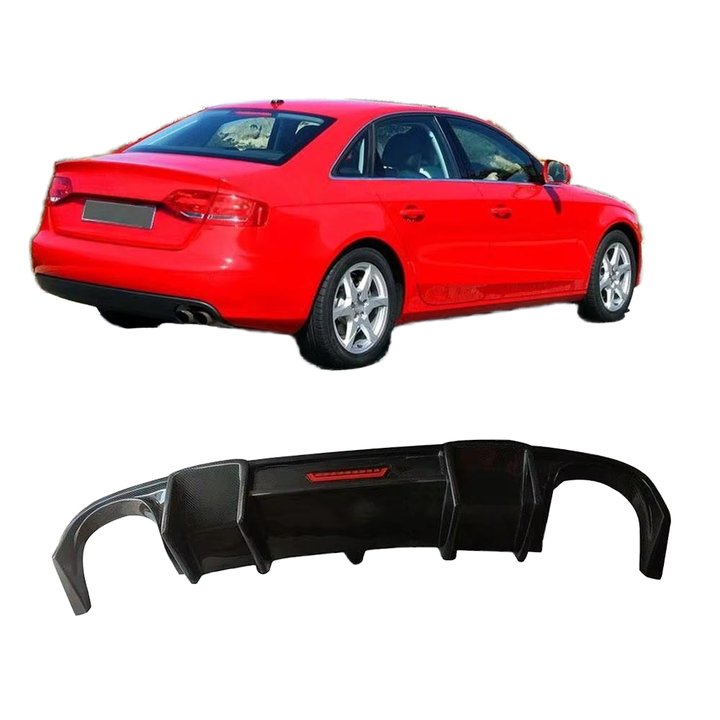 PNB Carbon Fiber Rear Diffuser for Audi A4 B8 S4 2008-2012