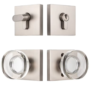 Glass Crystal Butterfly <strong>Door</strong> <strong>Knob</strong> Lock Set Polished Customized Color Durable Anti-Theft Key Zinc Alloy Iron <strong>Doors</strong> Bedroom - Product Image 5