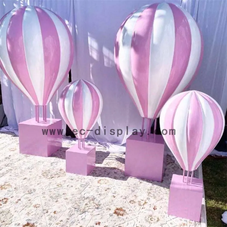 Pop Glasvezel Air Ballonnen Sculptuur Party Baby Shower Wedding Hot Air Ballon