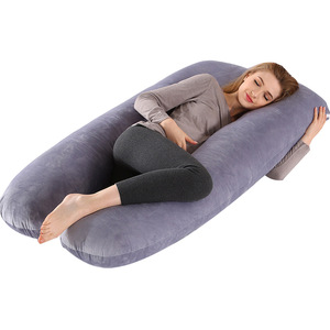 Oreiller multifonctionnel en U pour femmes enceintes, anti-acariens, soutien corporel, soutien lombaire, allaitement, pour la grossesse et la post-partum - Product Image 5