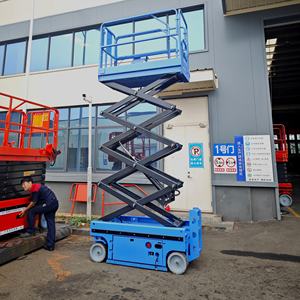 Plataforma de Trabajo Aérea Hidráulica con Ruedas de 6 a 14 m, Elevador de Tijera Móvil, <span class=keywords><strong>Andamio</strong></span> - Product Image 5