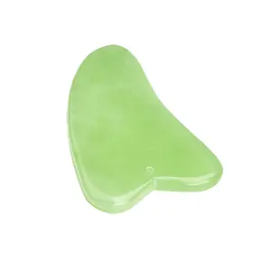 Guasha Scraping Jade Gua Sha Tools for Face Massage Stone 100% Real Natural Body OEM MS Oem Gift Box and Carry Bag with Logo