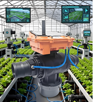 Vanne à boisseau sphérique électrique intelligente sans fil 4G LORA à énergie solaire pour le contrôle à distance de l'eau dans l'agriculture à grande échelle