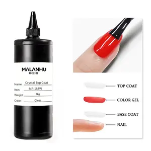 Supplies salon Top Gel 1KG/5KG/25KG crystal top coat high adhesion long lasting Top Coat Gel Nail Polish