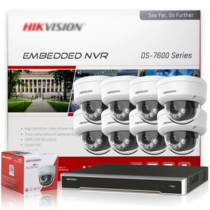 Kit de caméra IP dôme hybride intelligente Acusense 4MP HIK Original, système de caméra réseau filaire NVR PoE 8CH 16CH 1U 4K - Product Image 3