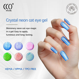 Esmalte de Uñas en Gel de Ojo de Gato de Cristal de Neón, 12 Colores, Fabricación Personalizada OEM/ODM, Marca Privada con su Logotipo, Libre de HEMA/TPO - Product Image 6
