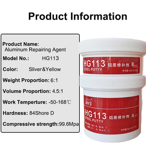 Masilla Epoxi para Reparación de Aluminio Higlue 113 |   Compuesto de Dos Componentes Relleno de Metal 250g - Product Image 3