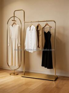 Nouveau design, présentoir en acier inoxydable doré, support d'affichage durable pour boutique de vêtements - Product Image 5