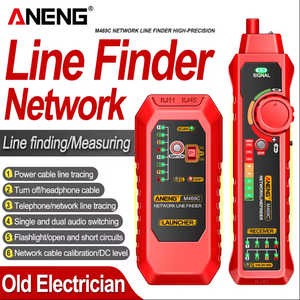 เครื่องทดสอบสายเคเบิลเครือข่าย M469C  RJ45 RJ11 LAN พร้อมฟังก์ชั่นติดตามสายไฟ - Product Image 2
