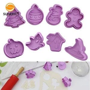 Stampo per Biscotti <span class=keywords><strong>in</strong></span> Plastica con Pressa a Pistone per Halloween e Natale, per Pasticceria Fatta <span class=keywords><strong>in</strong></span> <span class=keywords><strong>Casa</strong></span> - Product Image 1