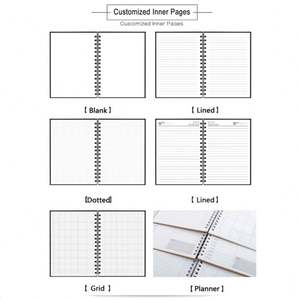 Cuaderno Espiral Personalizado con Tapa de Papel, Logotipo Impreso, Agenda, Color Personalizado, Tamaño A4 - Product Image 5