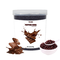 Geavanceerd chocolade-popping boba concentraat, gearomatiseerde bubble tea topping parels, premium sapfles 3kg 17Brix, 12 maanden houdbaar