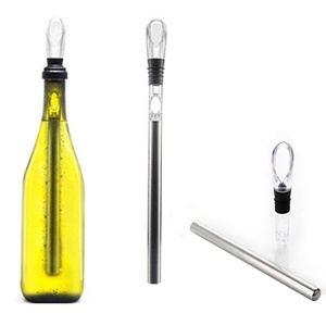 Refroidisseur de vin en acier inoxydable 3-en-1 avec bouchon pour réfrigération et accessoires de bar - Product Image 4