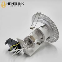 Couvercle en aluminium multicolore Projecteur résistant au feu Blanc chaud 3000K Feu résistant GU10 Led Down Lamp Encastré GU10 Downlight