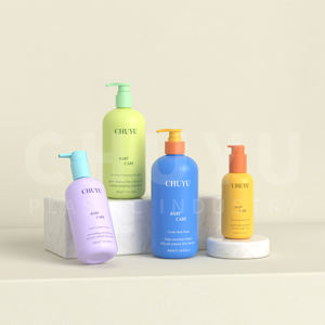 Flacon en plastique PET de luxe rechargeable pour shampoing, gel douche et <span class=keywords><strong>lotion</strong></span> pour bébé, emballage pour produits de soin de la peau, produits cosmétiques pour bébé en dégradé - Product Image 1