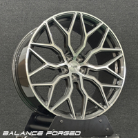 Jantes forgées monobloc légères Gunmetal Machined Face Performance 5x112/5x120 compatibles Range Rover Sport BMW X5 Mercedes GLE SUV