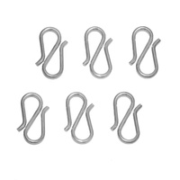 20 pièces fil d'acier inoxydable diamètre 1mm S-forme fermoir connecteurs pour collier Bracelet accessoires résultats bijoux en gros