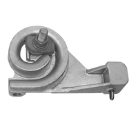 Collier de serrage à vis galvanisé à chaud, collier de serrage à extrémité en acier forgé pour matériel de ligne de distribution électrique aérienne