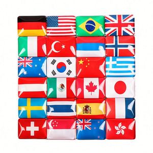 Custom Design Glass Crystal Souvenir Iman Nevera Cristal Bandera Chile National Country Flag <b>Fridge</b> Magnet - Product Image 6