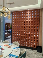 Briques murales ABS de haute qualité, solution de design 3D moderne, panneau mural carré 400*400mm, simple face, imperméable, pour la maison et l'hôtel