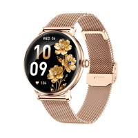 Direct Usine Nouvelle Smartwatch AK107 2026 1.19" Appel Bluetooth IPX8 Fréquence Cardiaque SpO2 Multi-Sports Fitness Sommeil Calories Musique Femme Silicone